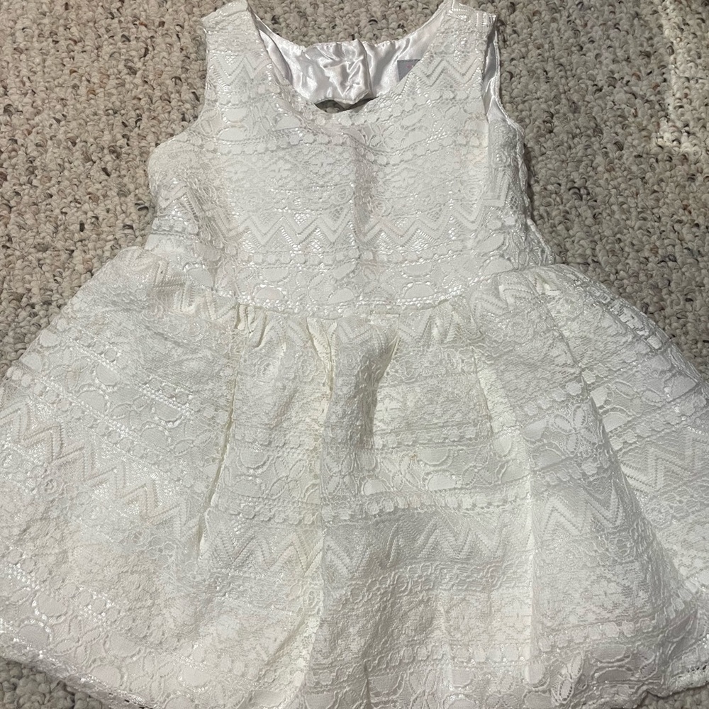 White Lace Toddler Dress